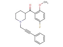 (5-fluoro-2-methoxyphenyl)[1-(3-phenyl-2-propyn-1-yl)-3-piperidinyl]methanone