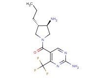 5-{[(3R*,4S*)-3-amino-4-propyl-1-pyrrolidinyl]carbonyl}-4-(trifluoromethyl)-2-pyrimidinamine