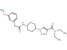 N,N-diethyl-1-(cis-4-{[(3-methoxyphenyl)acetyl]amino}cyclohexyl)-1H-1,2,3-triazole-4-carboxamide