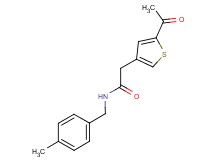 2-(5-acetyl-3-thienyl)-N-(4-methylbenzyl)acetamide