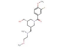 ((3S*,5R*)-1-(3-fluoro-4-methoxybenzoyl)-5-{[(2-methoxyethyl)(methyl)amino]methyl}piperidin-3-yl)methanol
