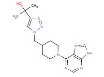 2-(1-{[1-(9H-purin-6-yl)piperidin-4-yl]methyl}-1H-1,2,3-triazol-4-yl)propan-2-ol