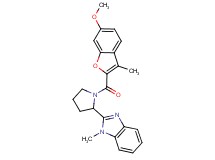 2-{1-[(6-methoxy-3-methyl-1-benzofuran-2-yl)carbonyl]-2-pyrrolidinyl}-1-methyl-1H-benzimidazole