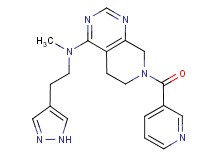 N-methyl-N-[2-(1H-pyrazol-4-yl)ethyl]-7-(pyridin-3-ylcarbonyl)-5,6,7,8-tetrahydropyrido[3,4-d]pyrimidin-4-amine