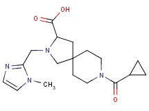 8-(cyclopropylcarbonyl)-2-[(1-methyl-1H-imidazol-2-yl)methyl]-2,8-diazaspiro[4.5]decane-3-carboxylic acid