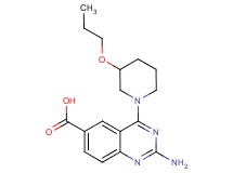2-amino-4-(3-propoxypiperidin-1-yl)quinazoline-6-carboxylic acid