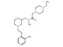 2-(4-ethyl-1-piperazinyl)-N-methyl-N-({1-[2-(2-methylphenyl)ethyl]-3-piperidinyl}methyl)acetamide