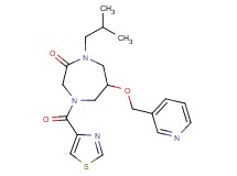1-isobutyl-6-(3-pyridinylmethoxy)-4-(1,3-thiazol-4-ylcarbonyl)-1,4-diazepan-2-one