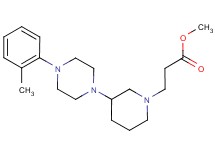 methyl 3-{3-[4-(2-methylphenyl)-1-piperazinyl]-1-piperidinyl}propanoate