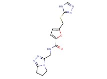 N-(6,7-dihydro-5H-pyrrolo[2,1-c][1,2,4]triazol-3-ylmethyl)-5-[(4H-1,2,4-triazol-3-ylthio)methyl]-2-furamide