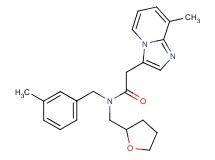 N-(3-methylbenzyl)-2-(8-methylimidazo[1,2-a]pyridin-3-yl)-N-(tetrahydrofuran-2-ylmethyl)acetamide
