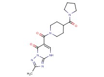 2-methyl-6-{[4-(1-pyrrolidinylcarbonyl)-1-piperidinyl]carbonyl}[1,2,4]triazolo[1,5-a]pyrimidin-7(4H)-one