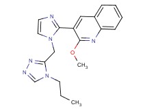 2-methoxy-3-{1-[(4-propyl-4H-1,2,4-triazol-3-yl)methyl]-1H-imidazol-2-yl}quinoline