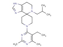 1'-(5-ethyl-2,6-dimethylpyrimidin-4-yl)-5-isobutyl-1,5,6,7-tetrahydrospiro[imidazo[4,5-c]pyridine-4,4'-piperidine]