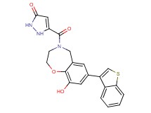 5-{[7-(1-benzothien-3-yl)-9-hydroxy-2,3-dihydro-1,4-benzoxazepin-4(5H)-yl]carbonyl}-1,2-dihydro-3H-pyrazol-3-one