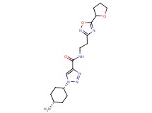 1-(cis-4-aminocyclohexyl)-N-{2-[5-(tetrahydrofuran-2-yl)-1,2,4-oxadiazol-3-yl]ethyl}-1H-1,2,3-triazole-4-carboxamide