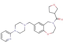 7-{[4-(2-pyridinyl)-1-piperazinyl]methyl}-4-(tetrahydro-3-furanylcarbonyl)-2,3,4,5-tetrahydro-1,4-benzoxazepine