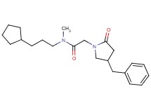 2-(4-benzyl-2-oxopyrrolidin-1-yl)-N-(3-cyclopentylpropyl)-N-methylacetamide