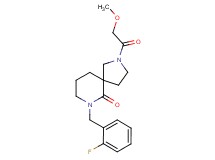 7-(2-fluorobenzyl)-2-(methoxyacetyl)-2,7-diazaspiro[4.5]decan-6-one