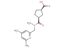 (1R*,3S*)-3-{[[(4,6-dimethylpyridin-2-yl)methyl](methyl)amino]carbonyl}cyclopentanecarboxylic acid