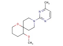 5-methoxy-9-(4-methylpyrimidin-2-yl)-1-oxa-9-azaspiro[5.5]undecane