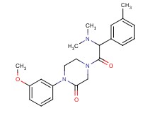 4-[(dimethylamino)(3-methylphenyl)acetyl]-1-(3-methoxyphenyl)-2-piperazinone