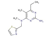 6-ethyl-N~4~,5-dimethyl-N~4~-(1,3-thiazol-2-ylmethyl)pyrimidine-2,4-diamine