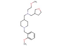 2-methoxy-N-{[1-(2-methoxybenzyl)-4-piperidinyl]methyl}-N-(tetrahydro-3-furanylmethyl)ethanamine