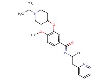3-[(1-isopropyl-4-piperidinyl)oxy]-4-methoxy-N-[1-methyl-2-(2-pyridinyl)ethyl]benzamide