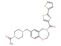 7-[(4-acetyl-1-piperazinyl)methyl]-4-{[2-(2-thienyl)-1,3-thiazol-4-yl]carbonyl}-2,3,4,5-tetrahydro-1,4-benzoxazepine