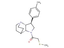 (2R*,3S*,6R*)-3-(4-methylphenyl)-5-[(methylthio)acetyl]-1,5-diazatricyclo[5.2.2.0~2,6~]undecane