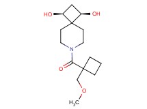 (1R*,3S*)-7-{[1-(methoxymethyl)cyclobutyl]carbonyl}-7-azaspiro[3.5]nonane-1,3-diol