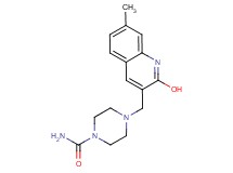 4-[(2-hydroxy-7-methyl-3-quinolinyl)methyl]-1-piperazinecarboxamide