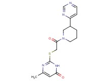 6-methyl-2-{[2-oxo-2-(3-pyrimidin-4-ylpiperidin-1-yl)ethyl]thio}pyrimidin-4(3H)-one