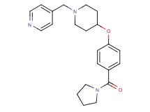4-({4-[4-(1-pyrrolidinylcarbonyl)phenoxy]-1-piperidinyl}methyl)pyridine
