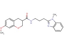 7-methoxy-N-[3-(1-methyl-1H-benzimidazol-2-yl)propyl]chromane-3-carboxamide