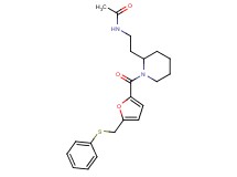 N-[2-(1-{5-[(phenylthio)methyl]-2-furoyl}-2-piperidinyl)ethyl]acetamide