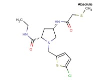 (4S)-1-[(5-chloro-2-thienyl)methyl]-N-ethyl-4-{[(methylthio)acetyl]amino}-L-prolinamide