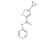 3-cyclopropyl-N-4-pyridinyl-1H-pyrazole-5-carboxamide trifluoroacetate