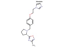 5-((2S)-1-{4-[2-(1H-imidazol-1-yl)ethoxy]benzyl}pyrrolidin-2-yl)-3-methyl-1,2,4-oxadiazole