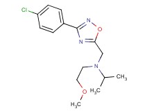 N-{[3-(4-chlorophenyl)-1,2,4-oxadiazol-5-yl]methyl}-N-(2-methoxyethyl)-2-propanamine
