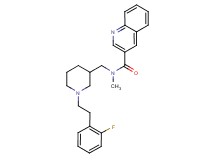 N-({1-[2-(2-fluorophenyl)ethyl]-3-piperidinyl}methyl)-N-methyl-3-quinolinecarboxamide