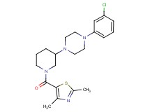 1-(3-chlorophenyl)-4-{1-[(2,4-dimethyl-1,3-thiazol-5-yl)carbonyl]-3-piperidinyl}piperazine