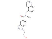 1-(2-hydroxyethyl)-N-methyl-N-(5-quinolinylmethyl)-1H-benzimidazole-5-carboxamide