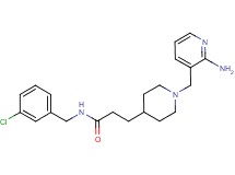 3-{1-[(2-aminopyridin-3-yl)methyl]piperidin-4-yl}-N-(3-chlorobenzyl)propanamide