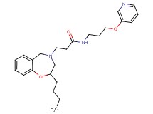 3-(2-butyl-2,3-dihydro-1,4-benzoxazepin-4(5H)-yl)-N-[3-(3-pyridinyloxy)propyl]propanamide