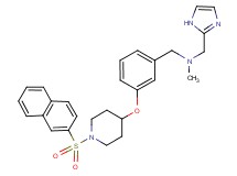(1H-imidazol-2-ylmethyl)methyl(3-{[1-(2-naphthylsulfonyl)-4-piperidinyl]oxy}benzyl)amine