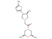 rel-(3R,4S)-1-{2-[rel-(2R,6S)-2,6-dimethyl-4-morpholinyl]-2-oxoethyl}-4-(5-methyl-2-furyl)-3-pyrrolidinamine dihydrochloride