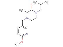1-isobutyl-4-[(6-methoxypyridin-3-yl)methyl]-3-methylpiperazin-2-one