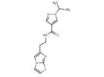N-(2-imidazo[2,1-b][1,3]thiazol-6-ylethyl)-1-isopropyl-1H-pyrazole-4-carboxamide